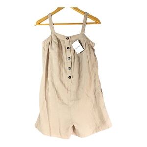 NWT Girls 13/14 Forever 21 Cami Romper Playsuit Boho Kids Cottagecore crinkle